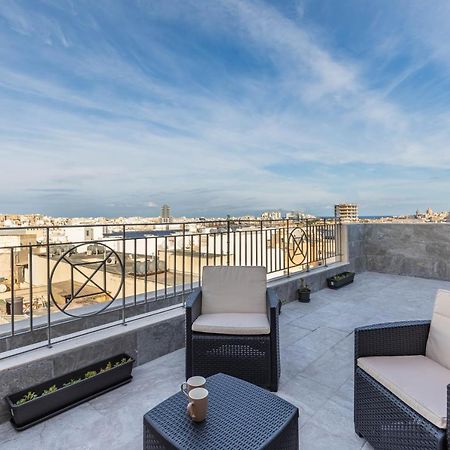 Terrace View- A Charming Two Bedrooms Penthouse Ac-Wifi Msida Exterior foto