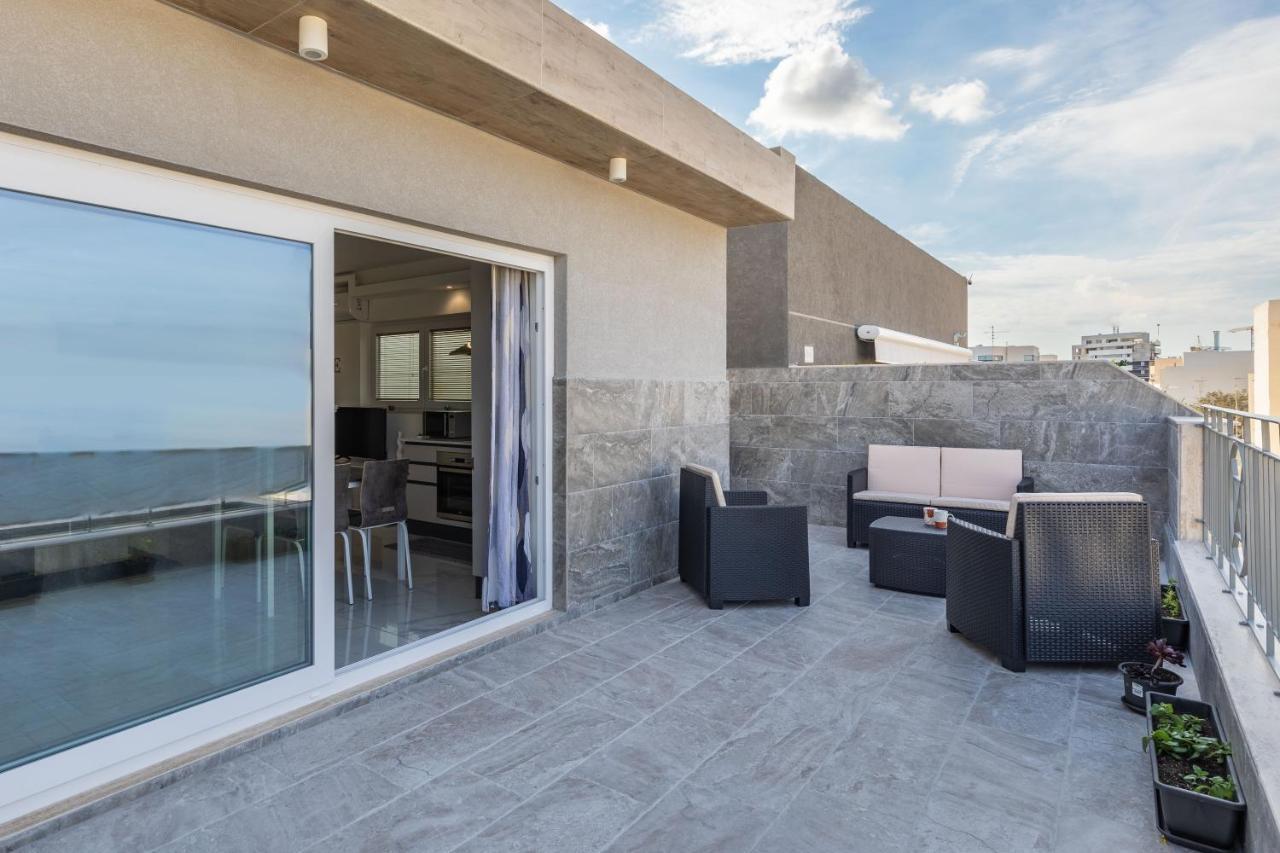 Terrace View- A Charming Two Bedrooms Penthouse Ac-Wifi Msida Exterior foto