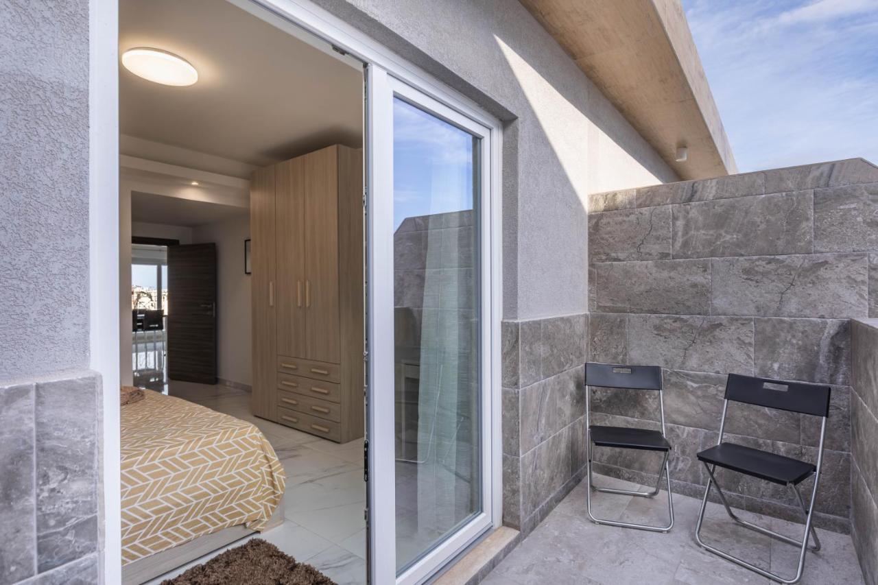 Terrace View- A Charming Two Bedrooms Penthouse Ac-Wifi Msida Exterior foto