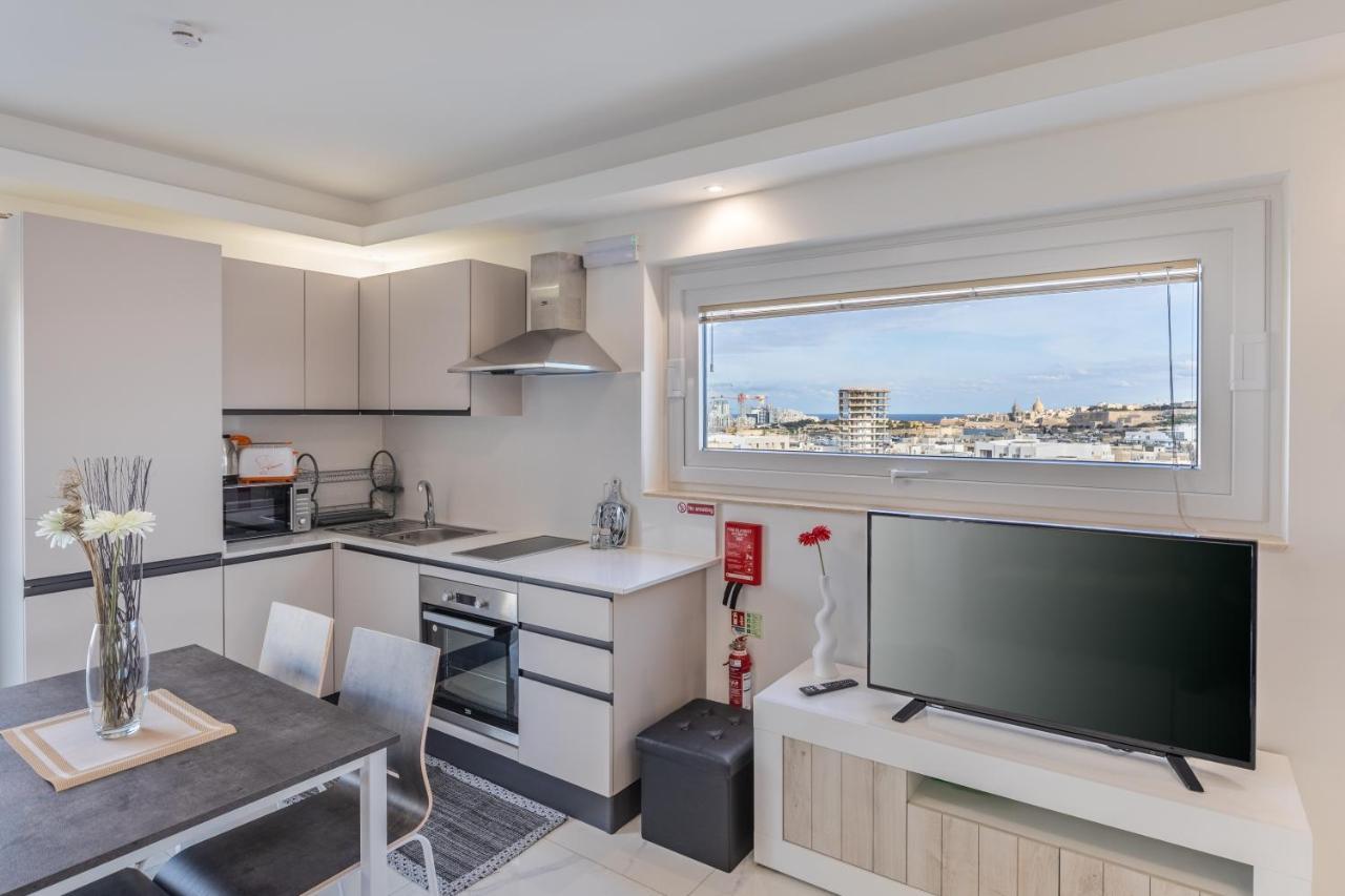 Terrace View- A Charming Two Bedrooms Penthouse Ac-Wifi Msida Exterior foto