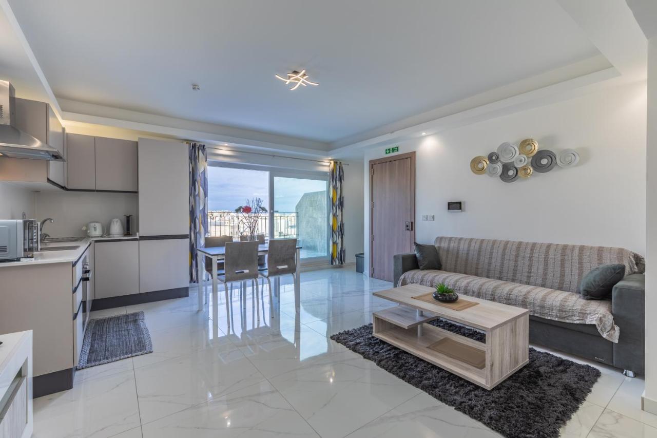 Terrace View- A Charming Two Bedrooms Penthouse Ac-Wifi Msida Exterior foto