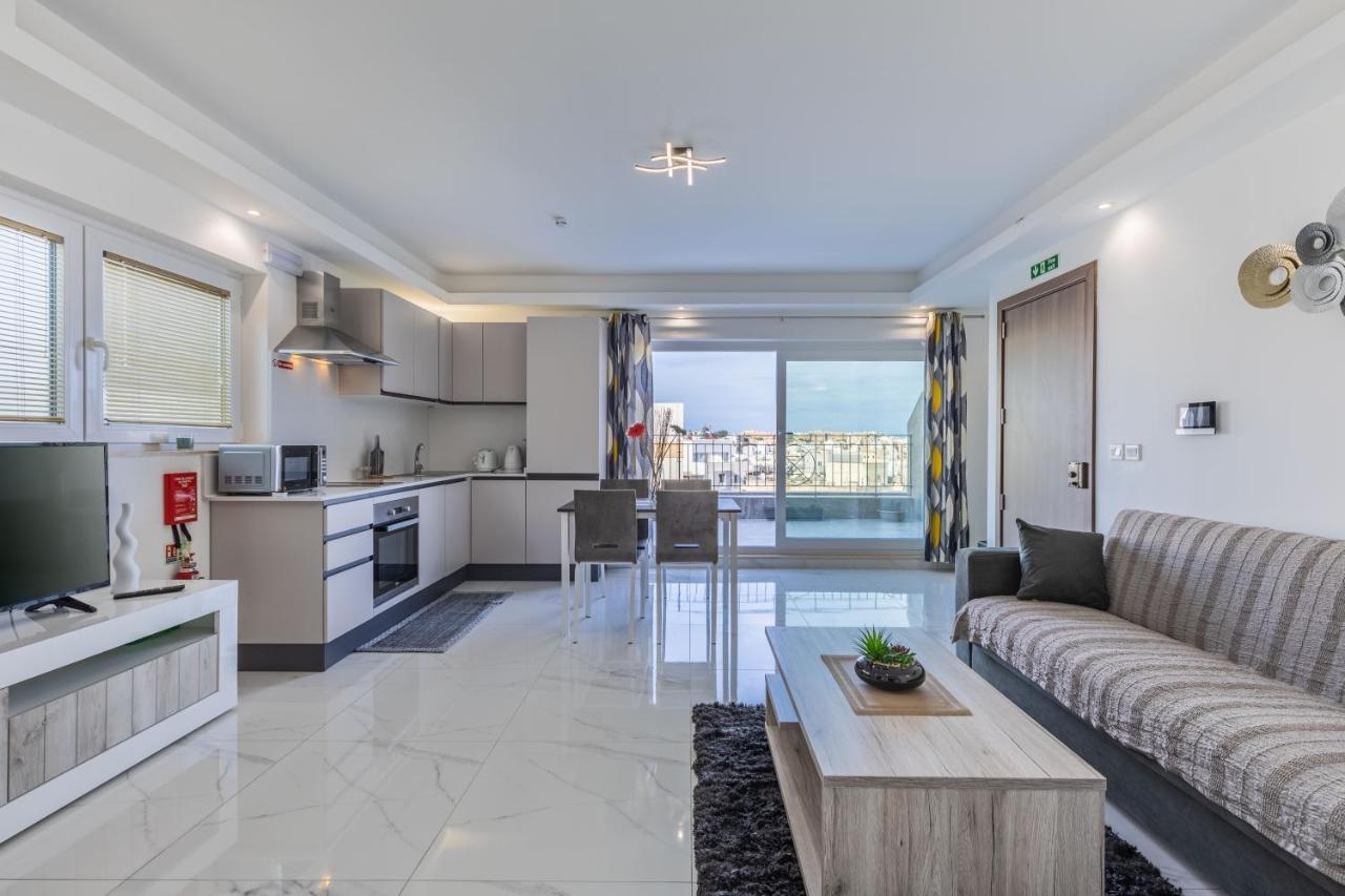 Terrace View- A Charming Two Bedrooms Penthouse Ac-Wifi Msida Exterior foto