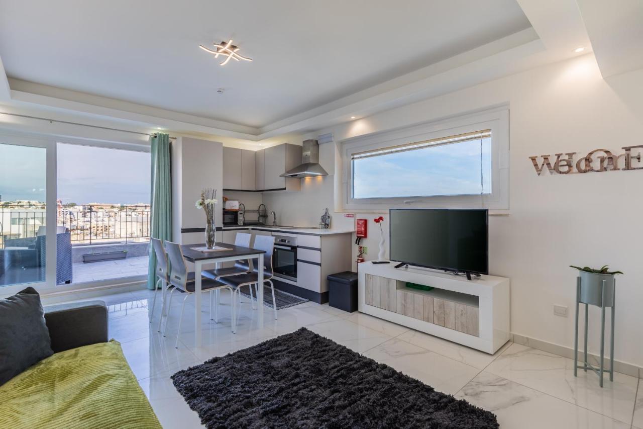 Terrace View- A Charming Two Bedrooms Penthouse Ac-Wifi Msida Exterior foto
