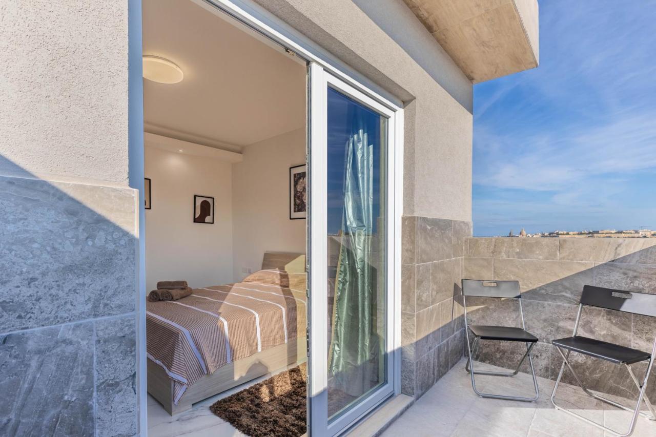 Terrace View- A Charming Two Bedrooms Penthouse Ac-Wifi Msida Exterior foto